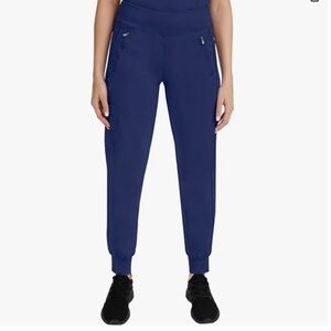 Healing Hands Navy Tara Jogger Scrub Pant Women's Small Petite
